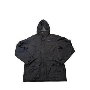 Patagonia Mens Isthmus Parka‎ Black Fleece Lined Hooded Jacket 27021 FA19 Large